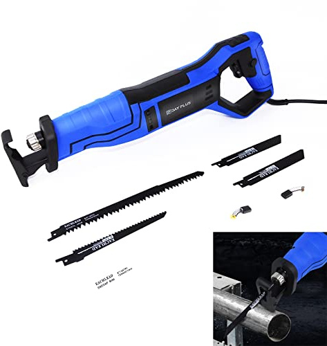 Electric Power Saw 900W Reciprocating Saw for Metal Wood Cutting with 5 Blades Home DIY Power Tool Garden Pruning Saw 2800RPM
