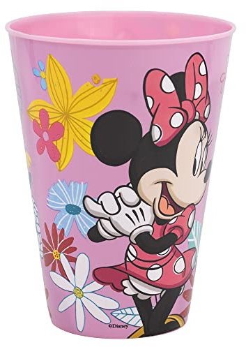 GOBELET RÉUTILISABLE POUR ENFANTS EN PLASTIQUE SANS BPA 430 ML | MINNIE MOUSE SPRING LOOK