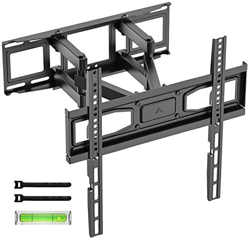 TV Wandhalterung Schwenkbar Neigbar für 32-70 Zoll Flach & Curved Fernseher, Universal Wandhalterung Fernseher bis zu 40kg mit Max. VESA 400x400mm