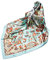 FAIRYGATE Bandana Damen Große quadratische Kopftuch Vierecktuch Satin Haarschal Halstuch Frauen 90x90cm 61024