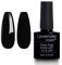 Lavender Violets 8ml Gel Nail Polish UV LED Soak Off Nail Lamp Curing Manicure Pedicure Classical Coloured Bottle Long Lasting Easy Apply Jet Black D138