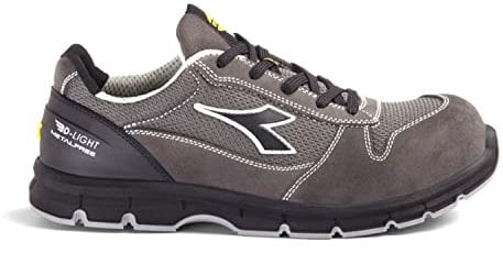 Diadora Utility - SCARPA - RUN TEXT LOW MET FREE S1PL FO SR ESD 43/STEEL GRAY/ANTHRACITE