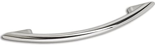 ALLES IM GRIFF Möbelgriff Cardea LA 128mm - Bogengriff Breite 188mm Möbel, Zinkdruckguss verchromt poliert