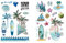 2 Bögen Temporary Surf Tattoo Palmen Tattoo Wellen Tattoo Surfboard Tattoo Sommer Fake Tattoo LC007 08