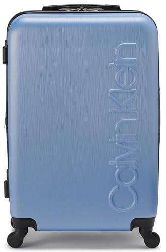 Calvin Klein Damen Hartschalenkoffer mit aufrechter Seite, leicht, Forever Blue, Large, Hartschalen-Koffer, aufrecht, leicht