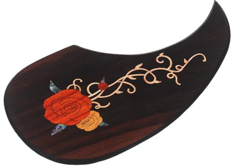 TOYANDONA 4stücke Akustische Gitarren Pickguard Selbstklebende Kratzplatte Für Konzert Und Westerngitarren Einfache Dekorative Muster Effektiver Schutz Vor Kratzern