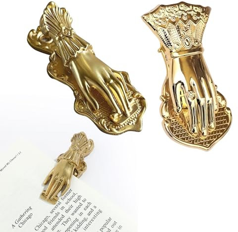 2 Stück handgeformte Buchklammern, Vintage-Büroklammern, Metall, elegante Damen-Lesezeichen-Seitenhalter, Handbuchaufbewahrungsklammer, Dichtungsklemmen für Büro, Zuhause, Schule