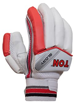 SS TON Glory Cricket Batting Gloves | Multicolor | Lightweight | Professional Grade Padded Gloves | Superior Finger Protection