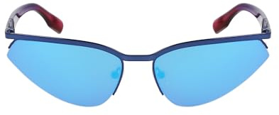 KARL LAGERFELD Unisex Adult Sunglasses KL352S - Dark Blue with Solid Blue Violet Mirror Lens