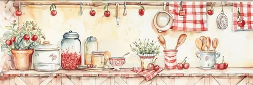 Diamond Painting Küche Diamond Painting Set Geschirr Diamond Painting Zubehör Full, 5D Diamant Kunst Malerei DIY Set Erwachsene Basteln Mosaikherstellung, Wohnzimmer Deko Schlafzimmer, 70x210cm-Y35