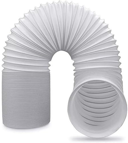 TECHZOCO Tubo de ventilación flexible, Conducto salida aire, Manguera de extracción de aire, tubo Acondicionado Portátil, Tubo Secadora, No es rígido, 3 Metros Largo x 10 cm diámetro