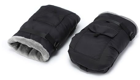 YUPEIUKLI Handwärmer für Kinderwagen, weich, dick, mit Fleece gefüttert, Winddicht, Bequeme Kinderwagenhandschuhe für Komfort im Winter