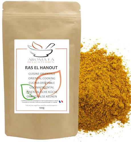 AROMATA – Ras El Hanout Jaune – 100 gr / Mélange épices Couscous- Tajines