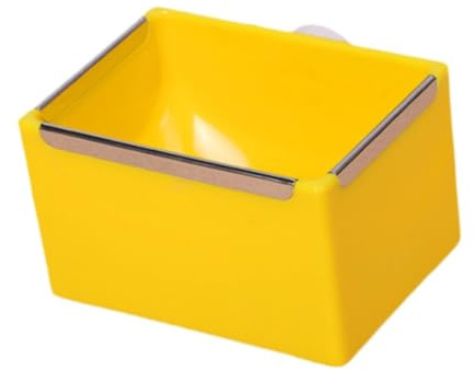 Colcolo Bol Hamster Bol à Eau Bol décoratif Bol à Boire Un Bol d'alimentation du Lapin de Lapin pour Chinchilla Petite Souris Animale naine, Jaune