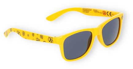 Borussia Dortmund BVB Sonnenbrille für Kinder, Gelb | UV400 Schutz, Cat. 3, 130x42x135 cm