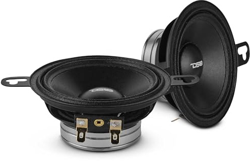 DS18 35D200N-4 Lot de 2 haut-parleurs de tableau de bord avec aimant en néodyme 100 W RMS/200 W max en fibre de verre