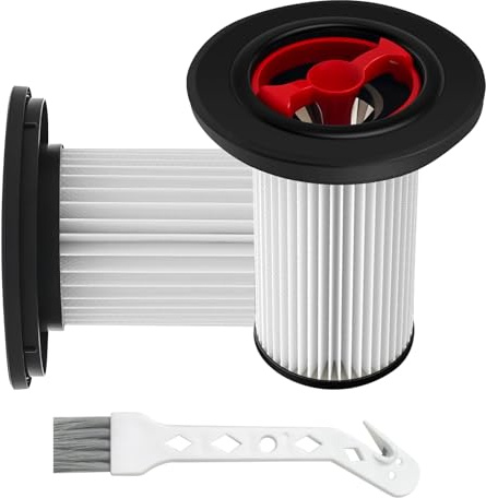 Pack of 2 Filters for Bosch Vacuum Cleaner Unlimited Gen2 Series 8 with 1 Cleaning Brush, HEPA Filter for Bosch Vacuum Cleaner 12036642
