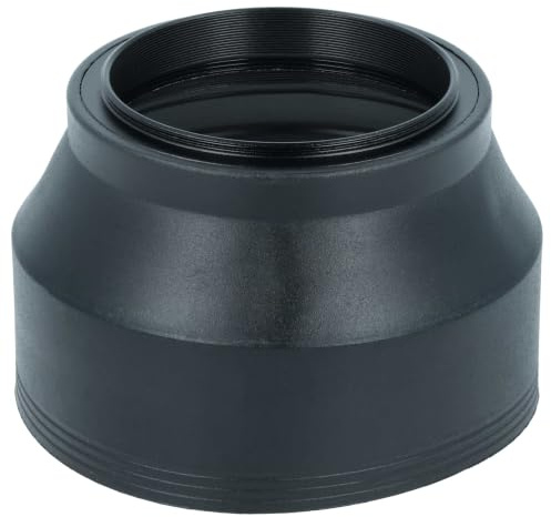 vhbw Gegenlichtblende kompatibel mit Sony E 20 mm F2.8 (SEL20F28) 49mm Objektiv Kamera, Schwarz, Gummi, Rund, 7,4 cm