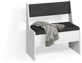 Livinity Esszimmer-Eckbank Tiberio, Weiß, 41.5 x 76.6 cm