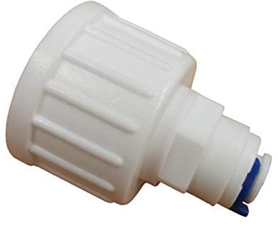 3/4 bsp to 1/4 Pushfit Connector - Feed Water Connection Fitting - (Fridge Freezer Water Filter Plumbing Fitting or Any Water System with 1/4 lldpe Water Pipe)
