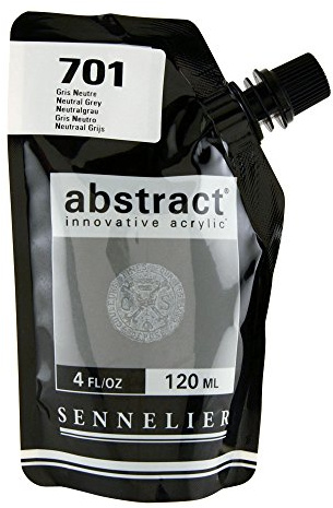 Sennelier : Abstract Acrylic Paint : 120ml : Satin : Neutral Grey