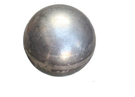 UHRIG Eisen Hohlkugel - Hohle Stahlkugel Ø 100 mm - dickwandige Metallkugel, z.B. für Zaunpfosten, Geländer, Gartentor UVM.