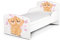 Leomark Funktionsbett aus Holz - The Bears - Kinderbett mit Matratze, Holzbett mit Seitenschutz Lattenrost, Komplett Set für Kinderzimmer, Liegefläche 70/140 cm, UV-Druck