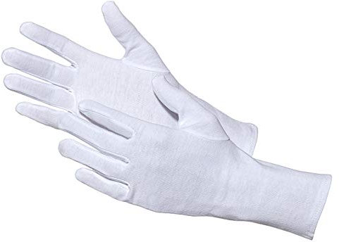 Jah 3203 Baumwollhandschuh 12 Paar oekotex weiß leicht Gr. 13