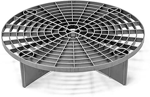 detailmate Bucket insert system GritGuard 12 inches, suitable for Grit Guard wash buckets, car wash bucket, e.g. suitable for Chemical Guys 3.5 gallon bucket, Meguiar's cleaning bucket, silver