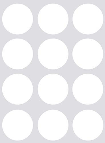 Etiketten Weiß 38 mm Sticker – Aufkleber zur Farbcodierung Größe 3,8 cm Klebepunkte 180 Vorteilspack von Royal Green