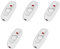 Nikou 5er Pack Lichtschalter - AC 250V 10A Inline ON/Off Tischleuchte Schreibtischlampe Kabelschalter mit LED-Kontrollleuchte (Farbe : Weiß)