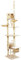 Wiltec Kratzbaum 240-260 cm beige, Katzenkratzbaum deckenhoch mit Sisal, Kletterbaum für Katzen, Deckenspanner Katzenbaum mit Hängematten