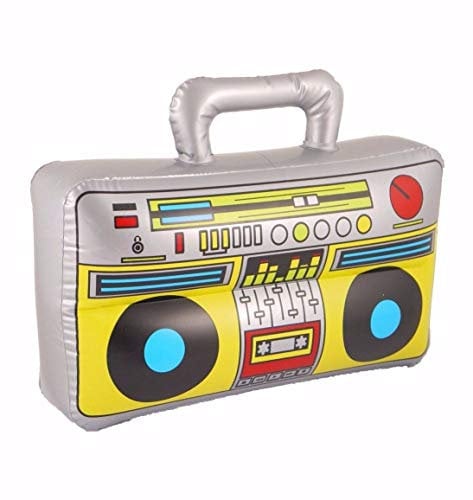 Mr. Gadget solutions® Inflatable Blow Up Boom Box Music Player Ghetto Blaster Novelty Fancy Dress Prop