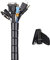 MOSOTECH 2m Kabelschlauch Schwarz, Flexible Kabelkanal Cord Organizer Kabelhülle Schutz-System, Universal Kabelmanagement fürTV, Computer, 2m - ∅16mm