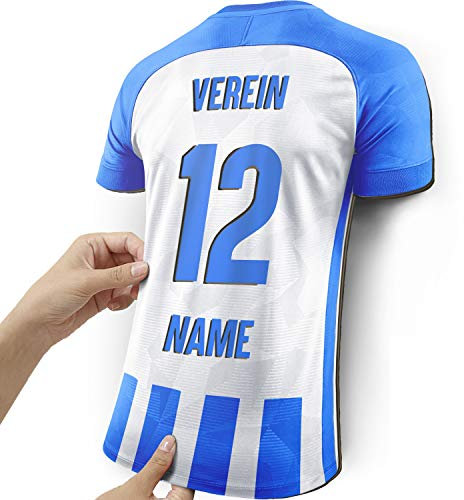 Elbeffekt Trikotlampe für Berlin Fans aus Holz - personalisierbares Geschenk - schenke Dein individuellen Berlin Fanartikel aus Echtholz