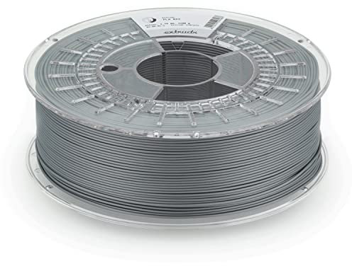 extrudr® PLA NX2 MATT ø1.75mm (1kg) 'METALLIC GRAU MATT' - 3D Drucker Filament - Made in Austria