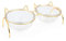 YUYDYU Gamelle en verre avec oreilles de chaton et support en fer doré pour chat