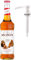 Monin Premium Caramel Syrup 700ml | Caramel Syrup for Coffee and Cocktail Flavouring + Monin Pump