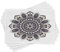 ABAKUHAUS Ethnisch Platzmatten, Oriental Mandala Yoga-Motiv, Tischdeco aus Farbfesten Stoff für das Esszimmer und Küch, Lila Grau Taupe