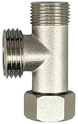 Anawakia WC Umstellventil Gerade Zähne 3/8 Und Seitenzähne 1/2 Drei-wege-anschlussventil T Valve 3/8 (1 pcs)