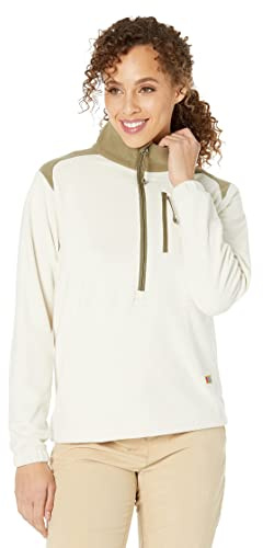 Fjallraven 84785-113-622 Vardag Lite Fleece W Sweatshirt Damen Chalk White-Light Olive Größe M