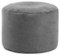 mokebo® Pouf XL, Hocker, Bodenkissen 60x40cm 'Der Ruhepouf' Sitzhocker rund & Fußhocker fürs Wohnzimmer, Sitzpouf aus Stoff in Anthrazit, Beistelltisch, Puff für drinnen mit EPS-Perlen Füllung