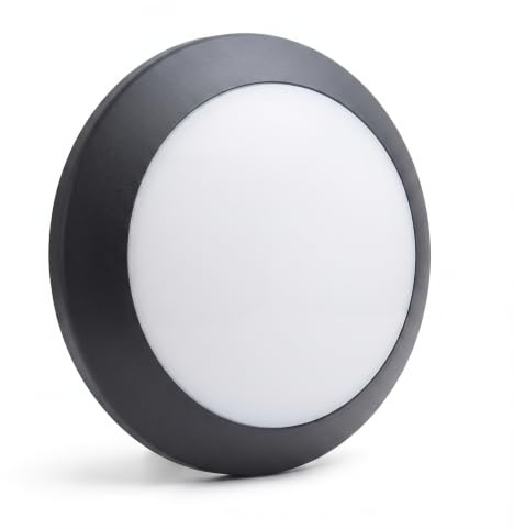 BARCELONA LED Fumagalli Berta Außenleuchte Schwarz E27 IP66 | Robustes Harz, italienisches Design, Wand- und Deckenmontage, Garten Terrasse, dunkle Oberfläche