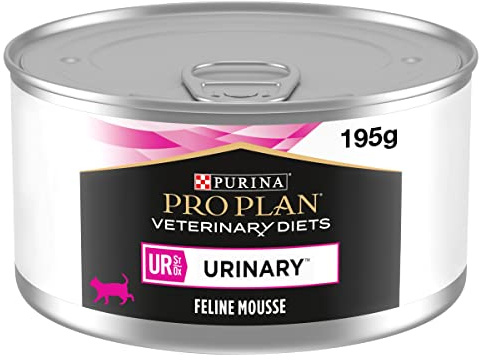 PRO PLAN VETERINARY DIETS UR Urinary Mousse Wet Cat Food 195g (Pack of 24)