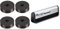 Pro-Ject Damp it, Spezielle Absorberfüße und Vibrationsdämpfer für effiziente Entkopplung (4 Stück) & Pro-Ject Kohlefaser-Reinigungsbürste Brush it für Schallplatten
