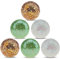 Yatinkim 6pcs Glass Mosaic Sphere Decorative Balls 8.5cm for Centerpiece Bowl Decor Glass Orbs Vases Fillers Dining Table Tray Mixed Color