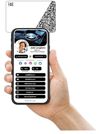 Tap Tag NFC Digitale Visitenkarte (weiß)