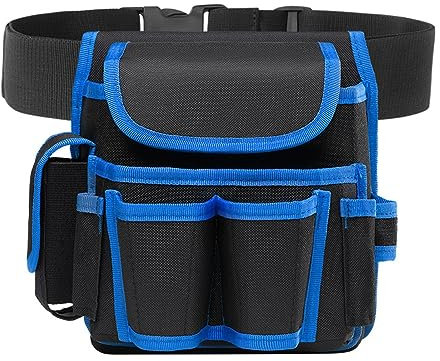 Werkzeugtasche für den Gürtel, Mehrzweck-Werkzeug-Taillentasche für Elektriker, Werkzeug Tasche aus Leinwand, Blau