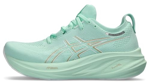 ASICS Women's Gel-Nimbus 26 Running Shoe, Mint Tint/Pale Mint, 37 EU