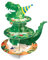 WERNNSAI Dinosaur Cupcake Stand - Dinosaur Cake Stands Dino Party Cupcake Decorations Disposable 3 Tier Tray Cake Decorations Kids Dinosaur Birthday Dessert Tower Cupcake Display Stand